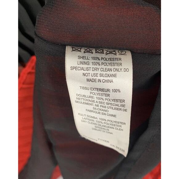 French Connection Pleated Color Block Swing Dress Size 10 - Picture 10 of 10